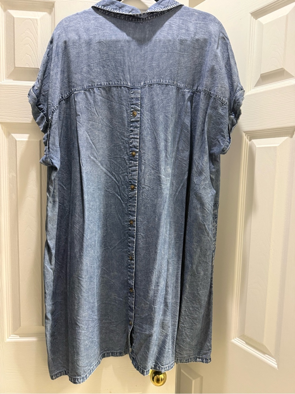 Jane and Delancey Light Denim Chambray Tunic Dress - Picture 2 of 3